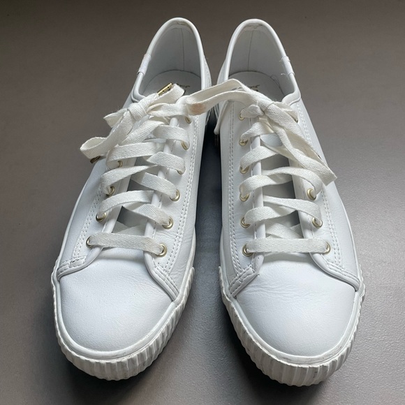 Keds WH64550 Womens Leather Triple Kick Amp Sneaker White Leather 8.5 US - Picture 3 of 7